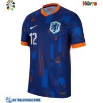 Fotballdrakt Herre Nederland Jeremie Frimpong #12 Bortedrakt EM 2024 Kortermet